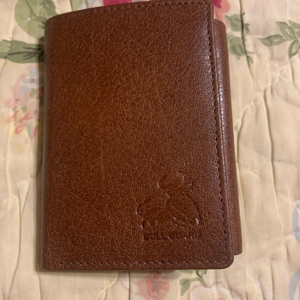 NWB New Leather Bill Guard billfold